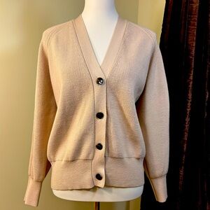 Women’s Universal Standard Beige Button-Up Cardigan size S